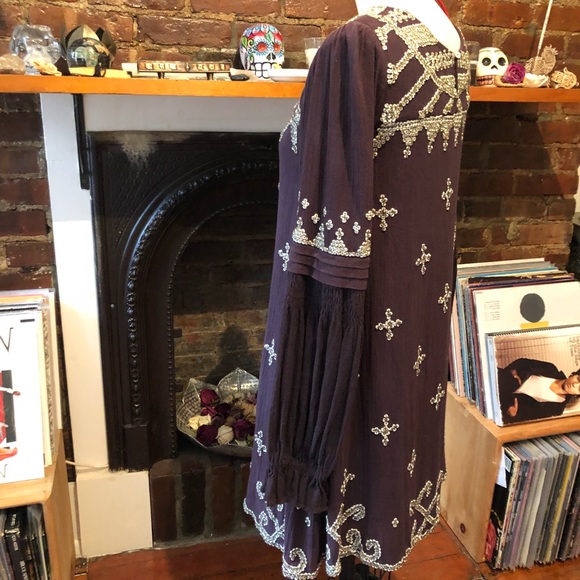 Shell 🐚 Embellished Gauze Dress 💜 - Picture 8 of 8